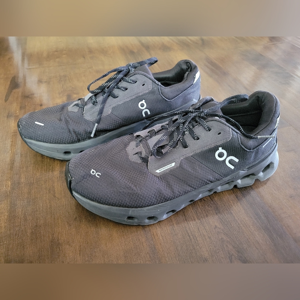ON Cloudrunner 2 Waterproof Women’s Sneakers Magnet Black Size 10 Running Shoes